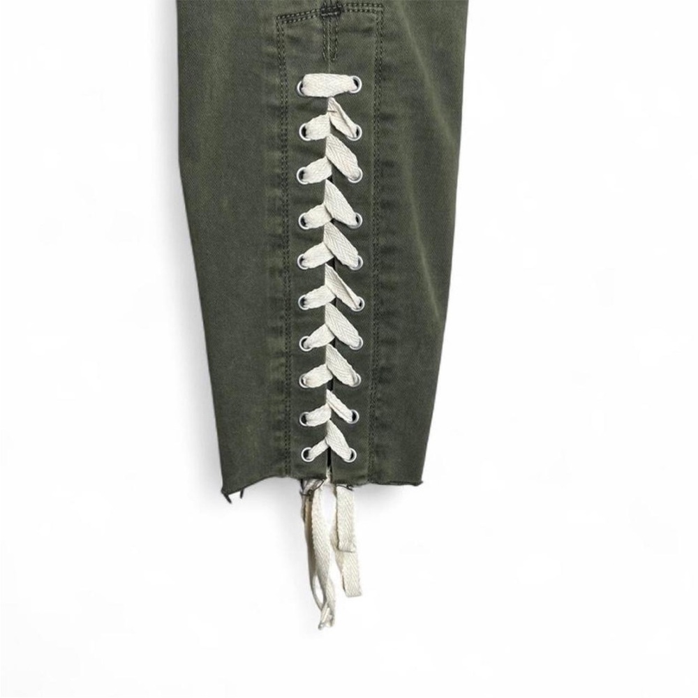 Hudson Nico Lace-Up Cropped Olive Boho/Western/Streetwear Jeans Women’s size 25 - Picture 6 of 6
